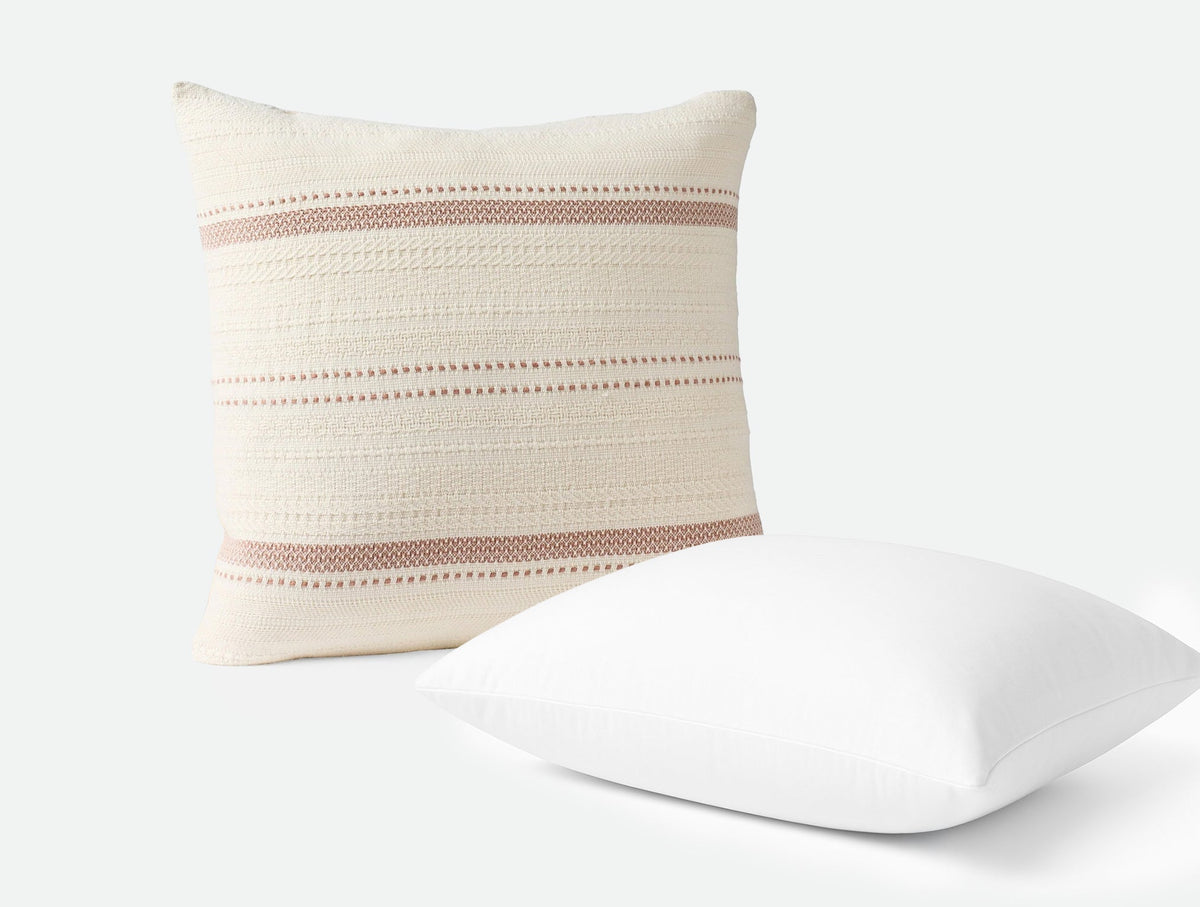 Organic Decorative Pillow Cover and Pillow Insert Set by Sonfan