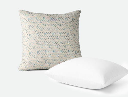 Coral Bell Print Decorative Pillow Cover Set with Insert