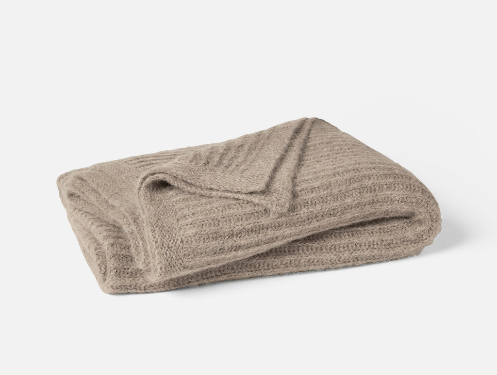 Alpaca Knit Throw Blanket by Sonfan