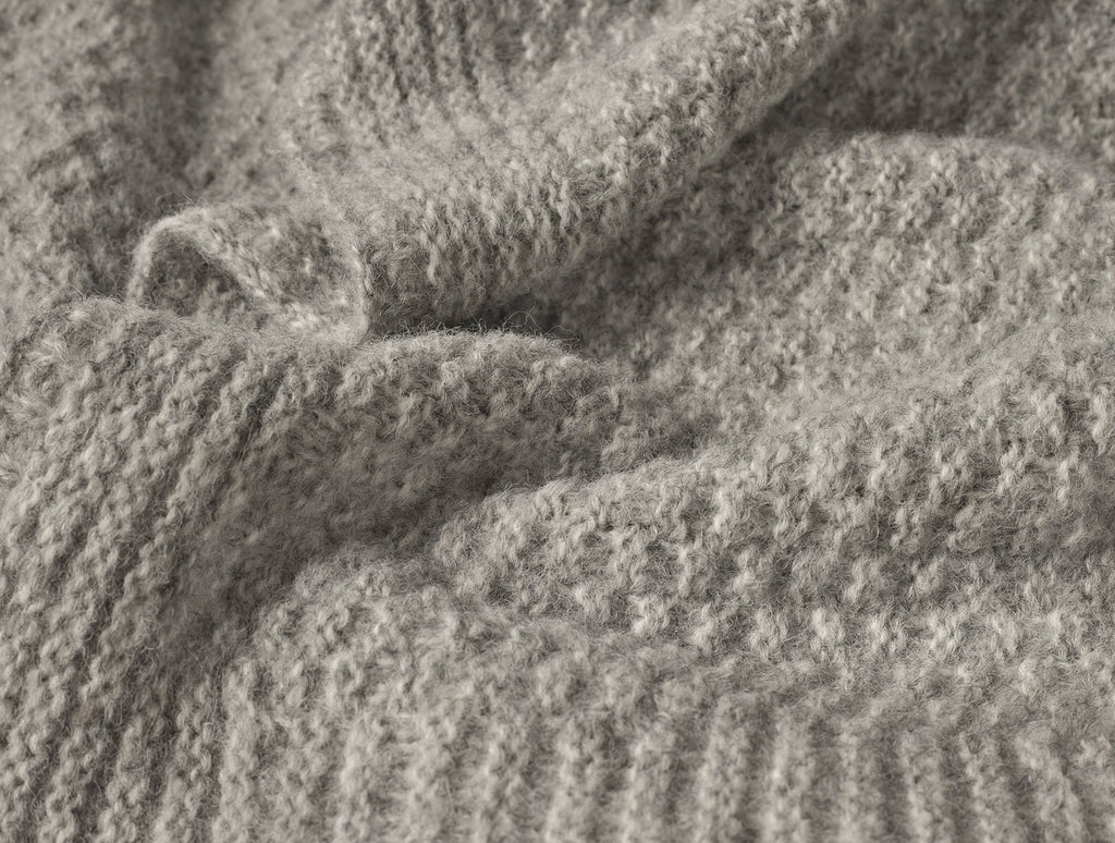 Alpaca Cotton Knit Throw by Sonfan