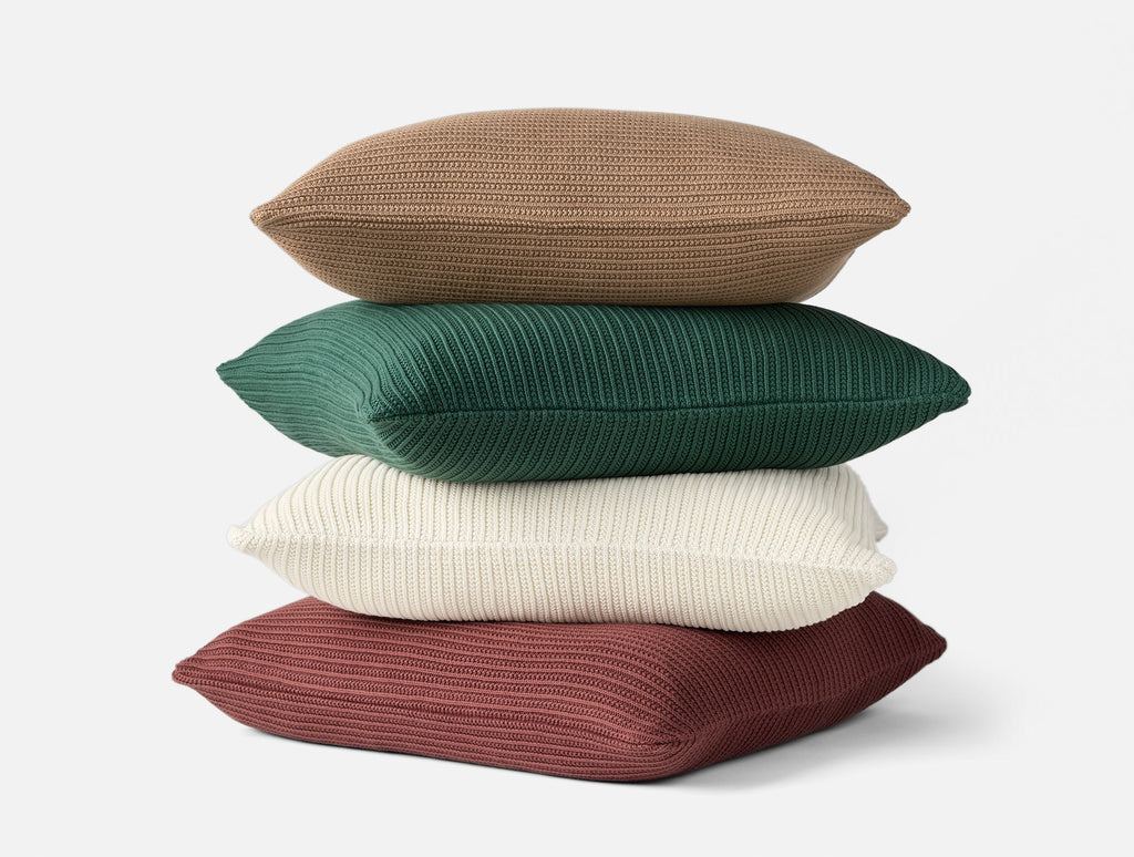 Organic Knit Decorative Pillow Cover with Insert Set by Sonfan