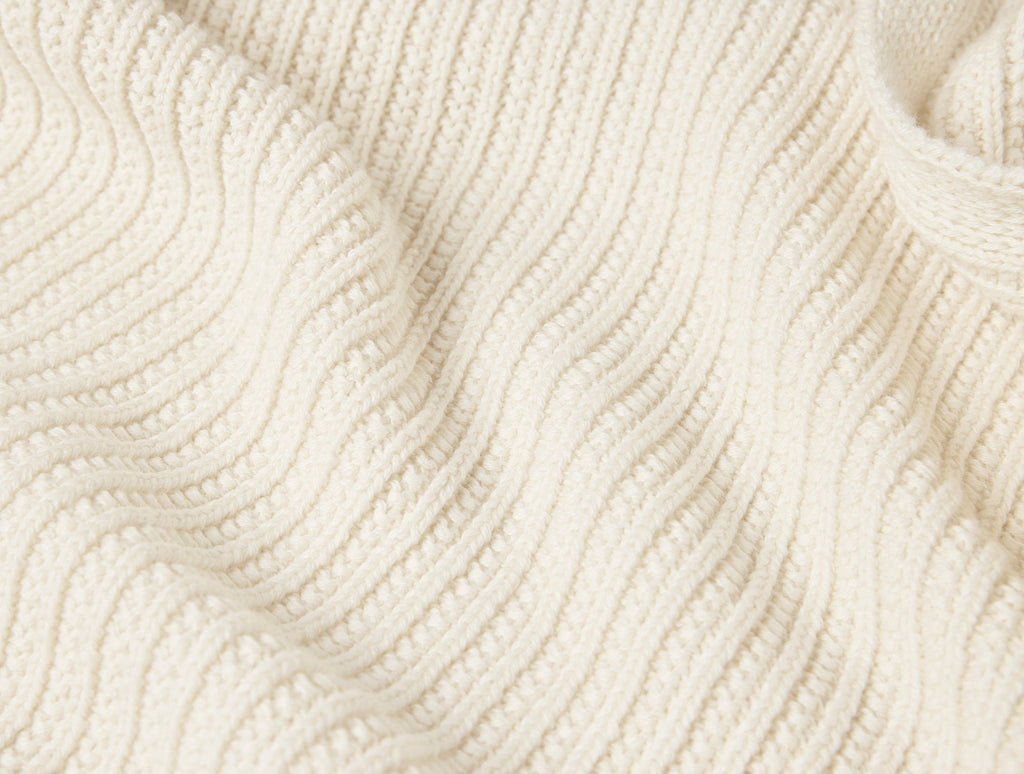 Organic Knit Throw and Decorative Pillow Cover Set by Sonfan