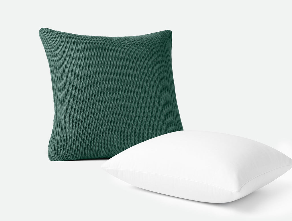 Organic Knit Decorative Pillow Cover with Insert Set by Sonfan