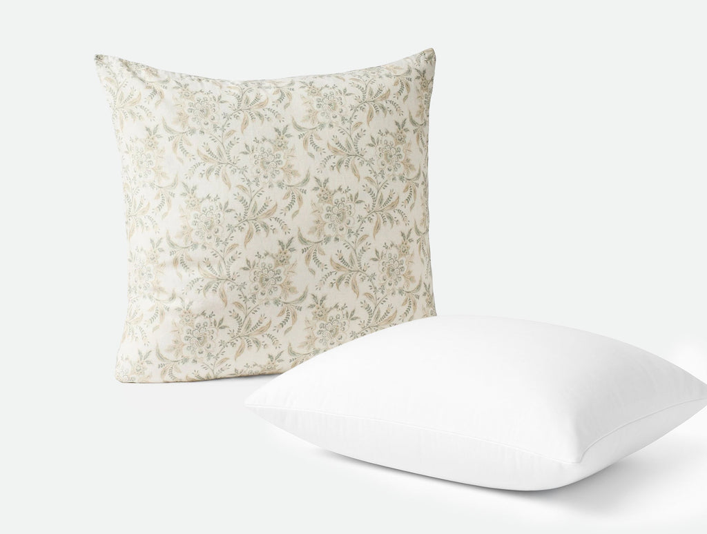 Organic Print Decorative Pillow Cover and Insert Set by Sonfan